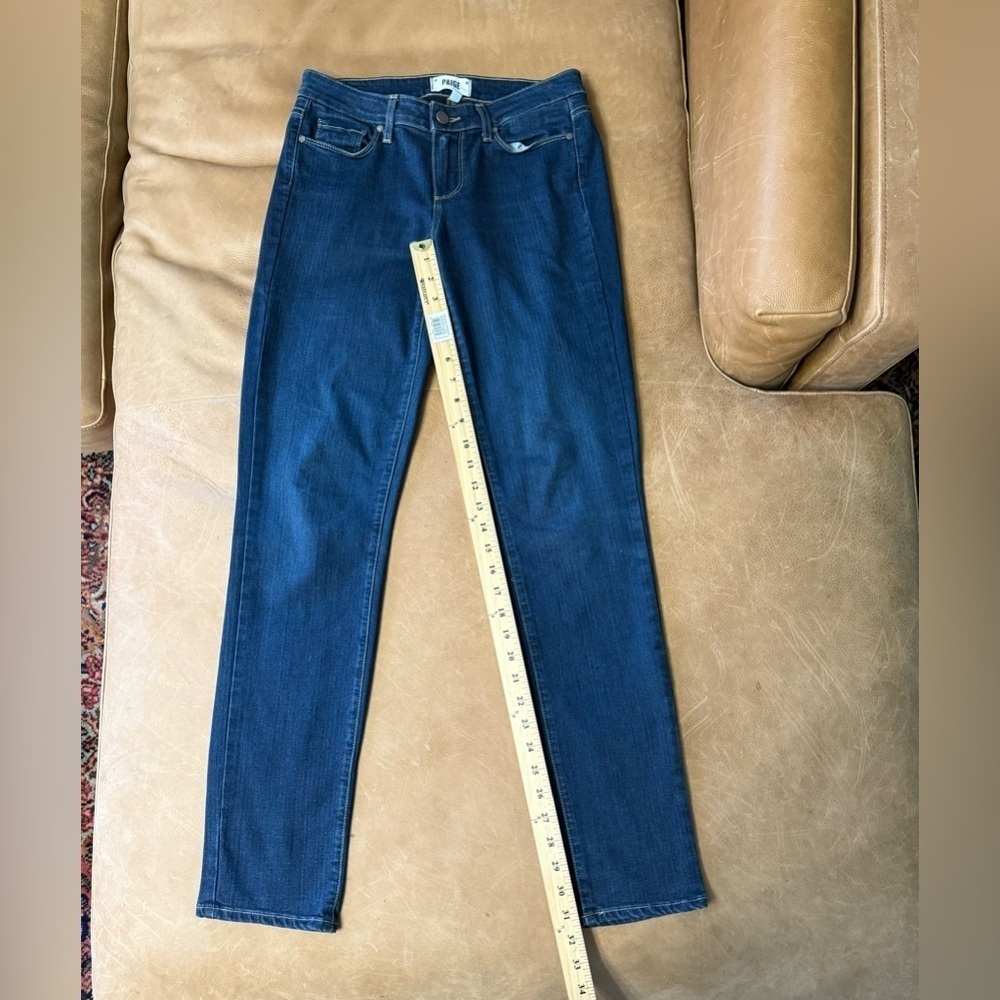 Paige Skyline Ankle Skinny Jean Dark Wash Women’s Size 27 - Picture 3 of 8